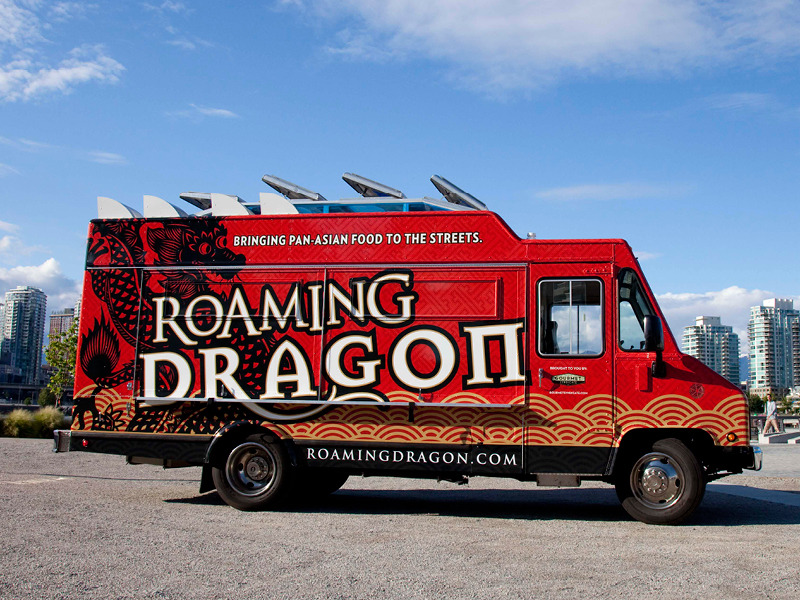 Roaming Dragon Vancouver Asian recipes, Food cart, Food